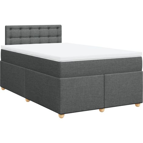Maison Exclusive - Boxspringbett mit Matratze Dunkelgrau 120x190