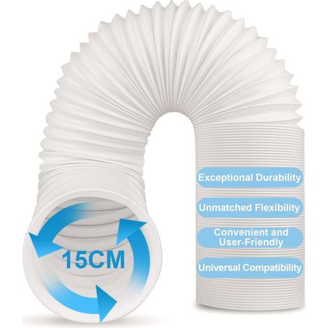 Tuyau pour climatiseur portable, tuyau d'évacuation flexible en PVC, kit de tuyau pour climatiseur portable-AquaForge (1/5)
