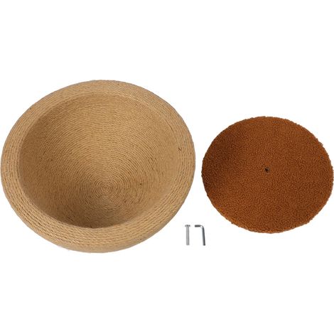 Planche à gratter pour chat, bol multifonction 2 en 1, lit de salon en Sisal pour chaton, Style incliné (1/5)