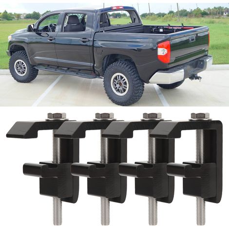 4 jeux de clips de fixation pour barres de toit compatibles avec les toits/cellules de camping-cars des camions Toyota Tacoma et Tundra (P-AC-04N) (1/5)