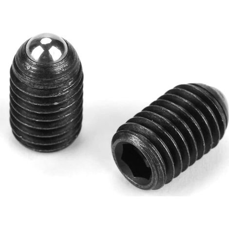 10pcs M10 Filetage Vis Bille Ressort en Acier au Carbone Rgls Noir Plongeur Ressort Six Pans Creux (M1020) (1/5)