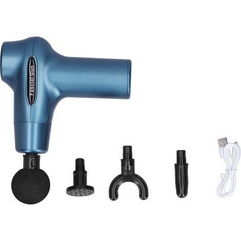 Appareil de massage musculaire électrique LCD, moteur puissant vibrant relaxation fitness masseur musculaire (Bleu) (1/5)