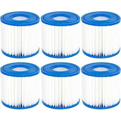 Lot de 6 filtres pour Piscine Summer Escapes de Type D, Summer Waves P57100102, SFS-350 RP-350 RP-400 RP-600 RX-600…
