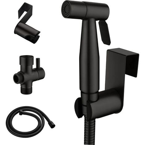 Douchette de bidet à main pour toilettes en acier inoxydable, jet d'eau pour hygiène intime, bain de siège et nettoyage (1/5)