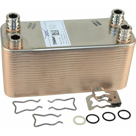 VAILLANT Scambiatore di calore BW, 38 piastre VCW 204+254/3-E u.w. Vaillant-Nr. , 065132