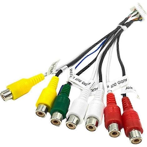 Adaptateur de faisceau de câblage RCA pour autoradio Android 20 broches (1/4)