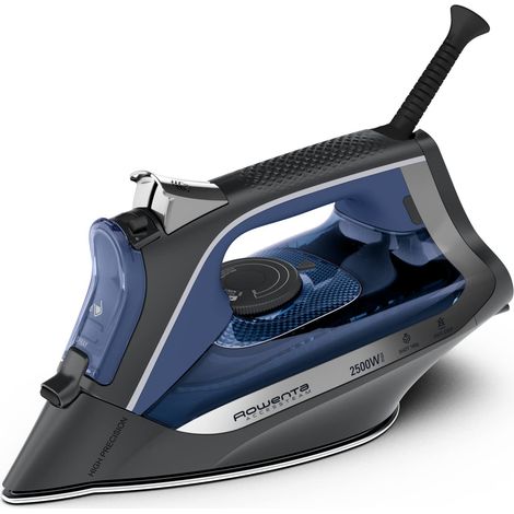 Rowenta DW4301D1 Access Steam Ferro da Stiro a Vapore, 2500W, 250 ml, Colpo Vapore 140 g/min, Piastra Microsteam in Acciaio Inox, Sistema Anticalcare, Punta di Precisione e Protezione Antigoccia
