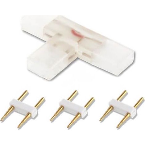 KIT GIUNTO A T NASTRO LED 220V+3CONNETTORI 2 PIN