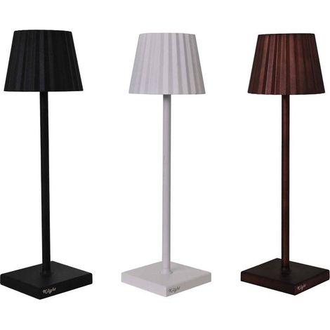 LAMPADA DA TAVOLO RICARICABILE 'K-LIGHT' corpo colore bianco