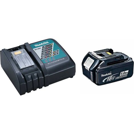 Makita power set  (1 x 18v 5,0 ah + dc18rc) 8435587909934