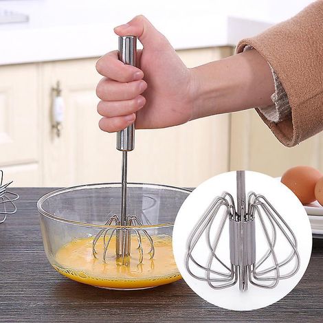 batteurs Ufs, Fouet Multifonctionnel Semi-automatique Main En Acier Inoxydable, Batteur Lait, Batteur Rotatif Pour Ustensiles De Cuisine (10 Po (1/5)