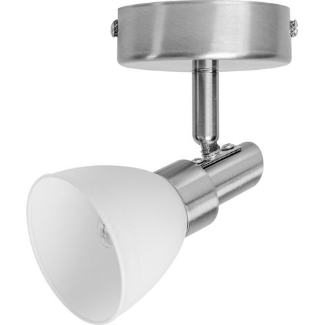 OSRAM Spot LED G9, lumière blanc chaud (2700 K), LED 1,9W, orientable, diffuseur en verre dépoli, design nickel, 200lm