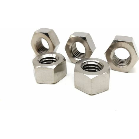 Écrou Hexagonal en Titane M10, Écrous Hexagonaux et Mecaniques DIN 934, Ecrou Frein Hexagonal de Blocage pour Vis, Boulons Filetés (1/5)