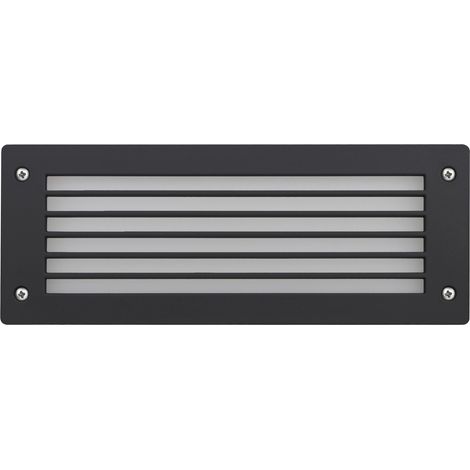 Encastré mural DEVON Rectangle M grid IP66 GX53 LED T2 2x3.20W 405lm/410lm/410lm CRI80 3000K/4000K/6500K Noir (1/2)