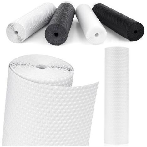 Tapis de tiroir antidérapant, revêtement plastique pour étagère de réfrigérateur, protection pour meubles de camping, tapis sous l'évier de cuisine (transparent/50 cm x 500 cm) (1/5)