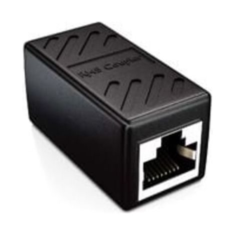 1x CAT6 Coupleur Connecteur de Câble Câbles de Réseau Câble Patch Câble Ethernet Adaptateur Modulaires Blindée 2x Prise Femelle RJ45 DSL LAN Noir (1/3)