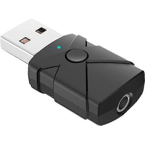 Adaptateur audio USB Bluetooth 5.2, récepteur sans fil, émetteur, carte son, adaptateur musical auxiliaire 3,5 mm, compatible avec les téléviseurs, les haut-parleurs de voiture et les ordinateurs. (1/5)