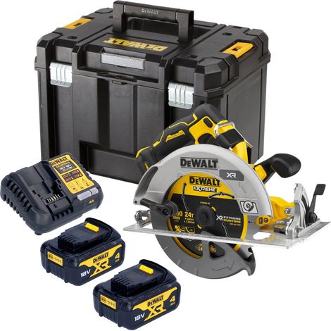 Sierra circular sin cable DeWalt DCS 573 M2T 18 V 190 x 30 mm sin escobillas + 2x batería 4,0 Ah + cargador + TSTAK (1/5)