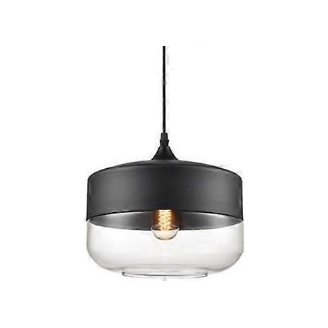 Suspension Design Style Retro Vintage Contemporain Transparent , Lustre Abat-Jour En Verre Corde Ajustable Luminaire Salle Manger Chambre Coucher Sa