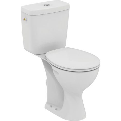Porcher – Cuvette WC rehaussée pour personnes à mobilité réduite – Céramique blanche – Hauteur 450 mm – Largeur 360 mm – Longueur 705 mm