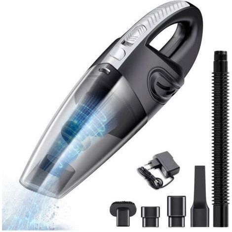 Aspirateur de voiture sans fil, aspirateur portable rechargeable à double usage haute puissance 120 W pour voiture et maison (1/5)