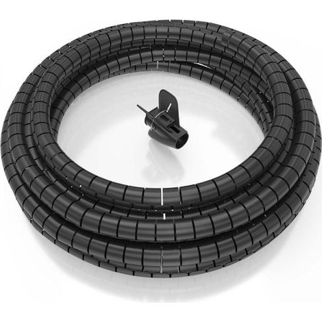 AISENS - ORGANIZADOR DE CABLE EN ESPIRAL 25MM, NEGRO, 6.0M