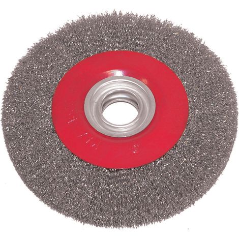 Brosse métal pour touret ø 200 x Ep. 25 mm fil d'acier ondulé 0,30 mm - EG 0221 - CLAS Equipements
