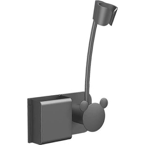 Étagère de rangement murale pour salle de bain, sans perçage, multifonctionnelle, avec support pour sèche-cheveux. (1/5)