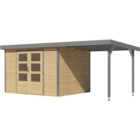 GH Jupiter 5 A natur graualu 302x242x211cm m.Anbaudach 2,35