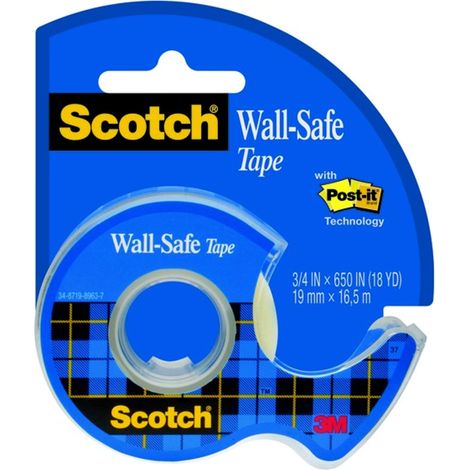 Scotch 183 Wall Safe Nastro opaco conserva parete 16,5 m x 19 mm (1/5)