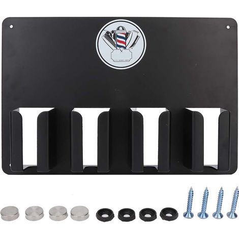 Multifunktionale Wandhalterung für elektrische Haarschneidemaschinen, Bürsten und Haaraccessoires (1/5)