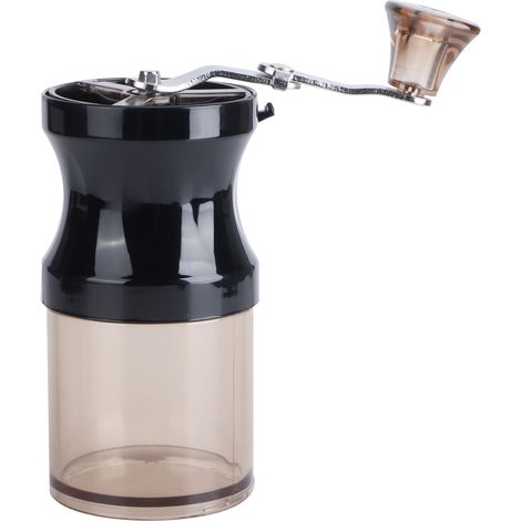 Manuelle Kaffeemühle, waschbar, Mini-Handkurbel-Kaffeebohnenmahlmaschine, Küchengerät, Schwarz (1/5)
