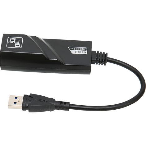 Adaptateur Ethernet USB 3.0, transmission 1 Gbit/s, compatible avec ordinateurs portables et tablettes. (1/5)