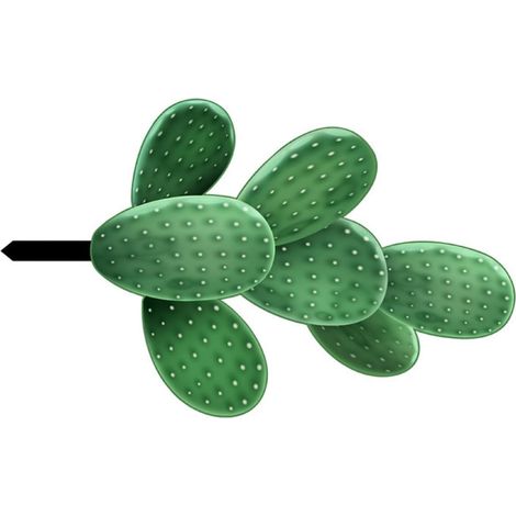 Stab aus Acryl mit lebensechtem Grünen Design Wetterfeste