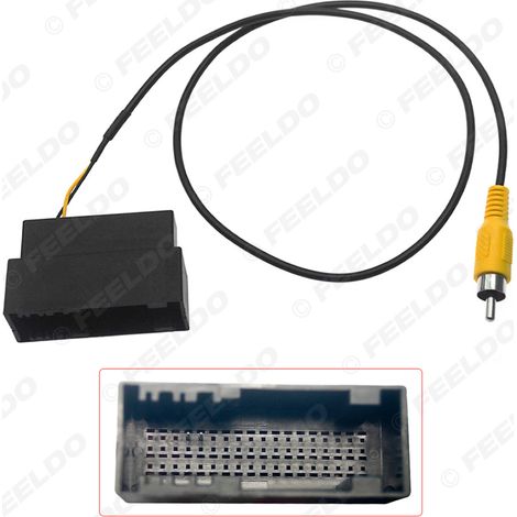 Applicable au câble de marche arrière d'origine 54 broches de la Ford Mustang, au câble adaptateur de caméra de recul et au câble de modification pour la vue arrière.