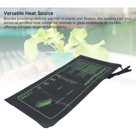 Tapis Chauffant Pour Plantes - PVC IPX7 - 52,5 x 25 cm - 220 V UE - Pour Enracinement Et Propagation - 1 Pièce (1/5)
