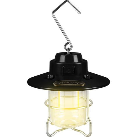 Wiederaufladbare, leichte, wasserdichte LED-Campinglaterne mit Haken – Hängelaterne für den Außenbereich für Hof, Terrasse, Rasen (1/5)