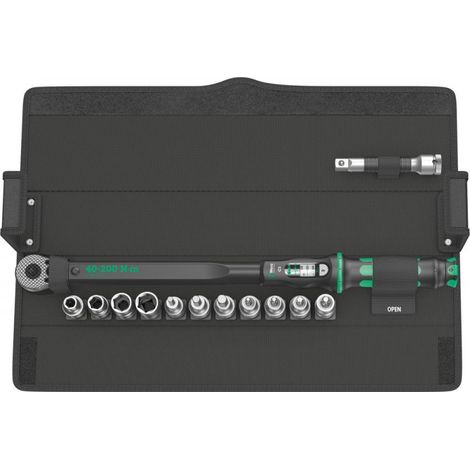 Wera llave dinamométrica Click-Torque C 3 Set 1 13 piezas 40 - 200 Nm 1/2" - 5075680001