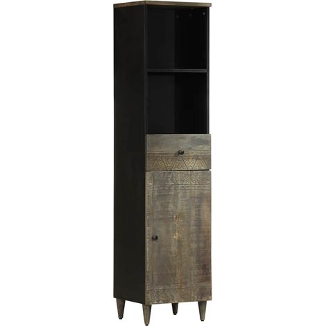 vidaXL Bathroom Cabinet 38x33x160 cm Solid Wood Mango