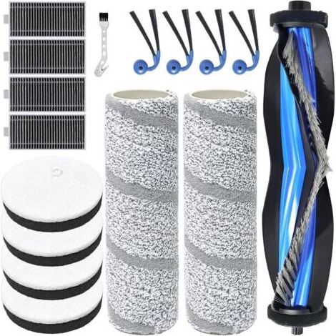 11 Ersatzteile – Hauptbürste – Baumwollfilter – Für Ecovacs Deebot X11 Omnicyclone – Tiefenreinigung von Hartböden und Teppichen – Schwarz – 20 x 15 x 5 cm (1/5)