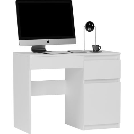 Schreibtisch mit Schubladen - Weiß - Modern - N31, 77 x 50 x 96 cm (1/5)
