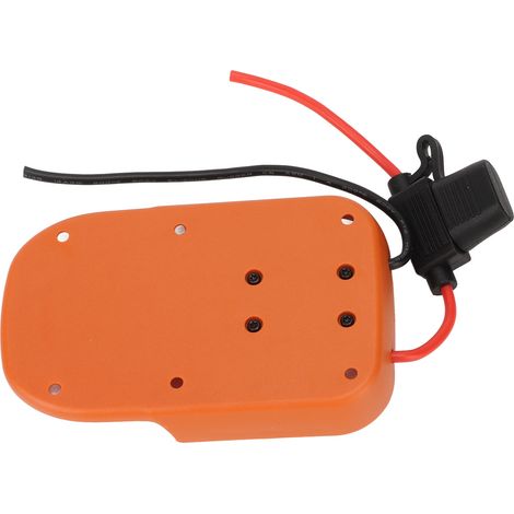 Adaptateur batterie 18V avec fusible resistant corrosion facile installation pour Ridgid AEG 30A ABS 14AWG 1 adaptateur 2 fusibles (1/5)