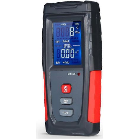 Détecteur de champ électromagnétique et de température rechargeable par USB, précis et rechargeable. (1/5)
