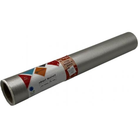 Adhésif Effet Gaufré Dundee Argent 5cm x 1,5m (1/2)