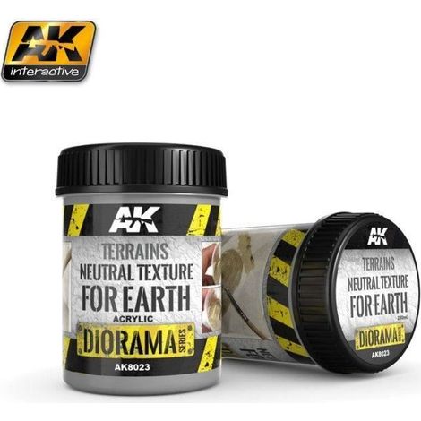 Gel acrylique texture terrain - AK Interactive - Texture terre neutre - Couleur marron - Séchage variable (1/2)