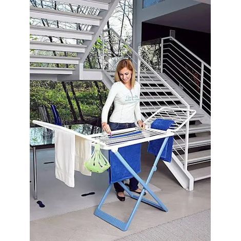STENDIBIANCHERIA "PERLA" IN RESINA ULTRARESISTENTE CON RUOTE MT.20 GIMI (1/5)