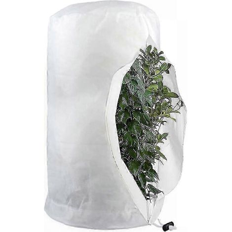 Housse d'hivernage pour plantes, sacs antigel réutilisables avec cordon de serrage, protection jardin (1/5)