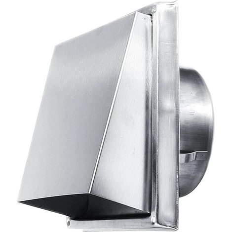 Grille d'aération carrée avec couvercle, grille de ventilation, couvercle d'aération extérieur, pour ouverture de 125 mm (1/5)
