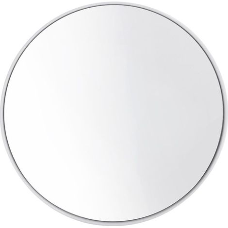 Miroir de maquillage grossissant x20 - Miroir adhésif - Miroir grossissant - Miroir de salle de bain - Miroir rond - 15 cm - Blanc - Miroir en ABS/aluminium (1/5)