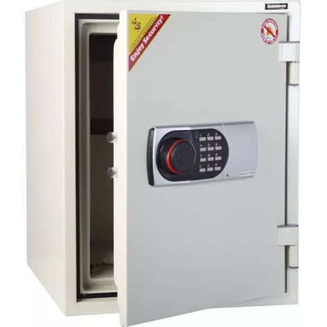 TECHNOFIRE - Armoire ignifuge pour papier protection 1h à combinaison électronique digitale, 2 pênes, 37 L, 51,4x40,4x44